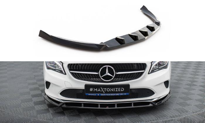 Mercedes-Benz CLA-Klass C117 Facelift 2017-2019 Frontsplitter V.1 Maxton Design i gruppen Bilmodeller / Mercedes Benz / CLA-Class 13-19 (C117) / Styling hos DDESIGN AB (ME-CLA-117F-FD1G)