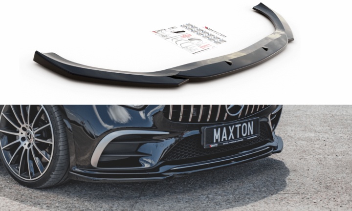 ME-CLS-257-AMGLINE-FD1G Mercedes CLS 53AMG / AMG-Line C257 2018-2021 Frontsplitter V.1 Maxton Design