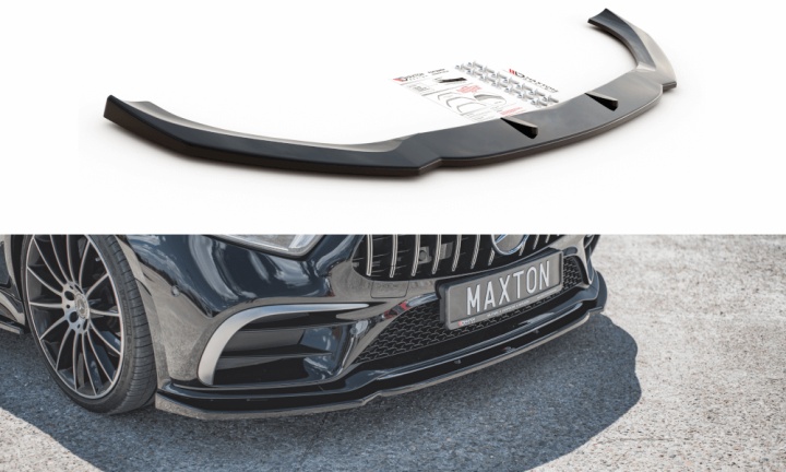 ME-CLS-257-AMGLINE-FD2G Mercedes CLS 53AMG / AMG-Line C257 2018-2021 Frontsplitter V.2 Maxton Design