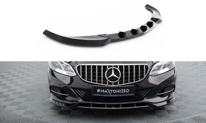 Mercedes-Benz E-Klass W212 Facelift 2012-2016 Frontsplitter V.1 Maxton Design i gruppen Bilmodeller / Mercedes Benz / E-Class 09-16 (W212) / Styling hos DDESIGN AB (ME-E-212F-FD1G)