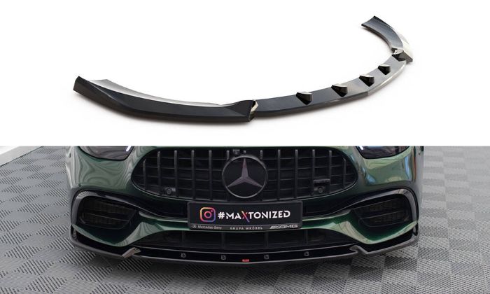 Mercedes AMG E63 W213 Facelift 2021+ Frontläpp / Frontsplitter V.2 Maxton Design i gruppen Bilmodeller / Mercedes Benz / E-Class 17+ (W213 - C238) / Styling hos DDESIGN AB (ME-E-213F-63-FD2G)