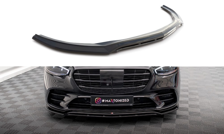 Mercedes S-Klass AMG-Line W223 2020+ Frontsplitter V.1 Maxton Design i gruppen Bilmodeller / Mercedes Benz / S-Class 20+ (W223) hos DDESIGN AB (ME-S-223-AMGLINE-FD1-FD1R)