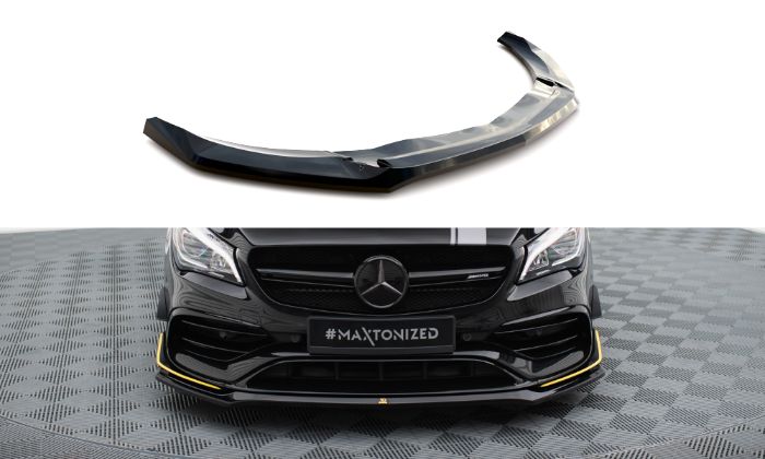 Mercedes-AMG CLA 45 Aero C117 Facelift 2017-2019 Frontläpp / Frontsplitter V.3 Maxton Design i gruppen Bilmodeller / Mercedes Benz / CLA-Class 13-19 (C117) / Styling hos DDESIGN AB (MECLA11745AMGAEROFD1G)