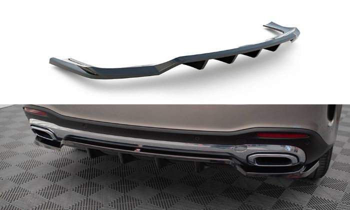 Mercedes GLE SUV AMG-Line W167 2019-2023 Bakre Splitter / Diffuser Maxton Design i gruppen Bilmodeller / Mercedes Benz / GLE-Class 19+ (W167) hos DDESIGN AB (MEGLEX167AMGLINERD1GRD2G)