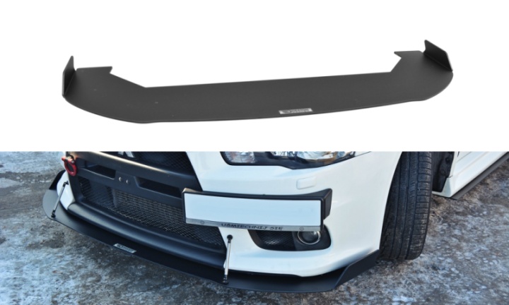 MI-LA-10-EVO-CNC-FD1 Mitsubishi Lancer Evolution X 2007-2015 Racingsplitter V.1 Maxton Design