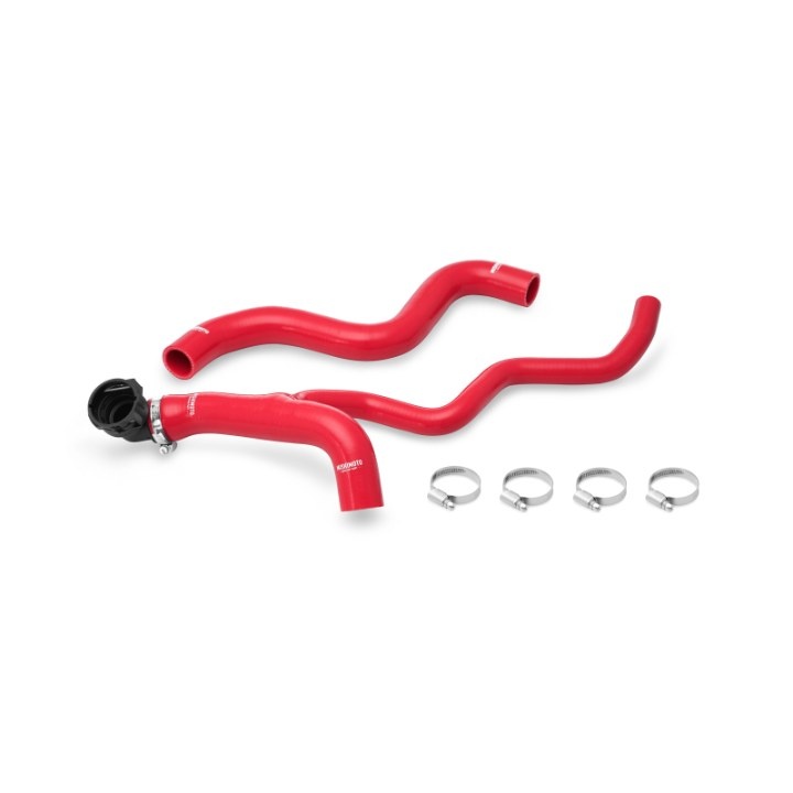 MMHOSE-500NA-12RD 2012-2017 Fiat 500 Non-Turbo Kylarslangar Silikon Röd Mishimoto