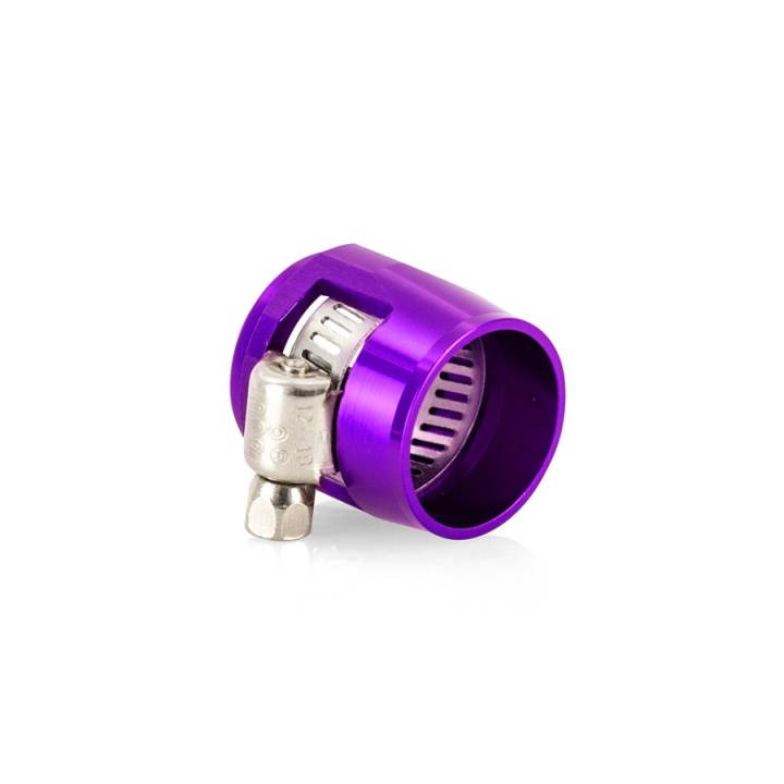 MMHXF-04-4-PR Aluminium -4AN Slangände Överdrag Med Klamma Purple Mishimoto