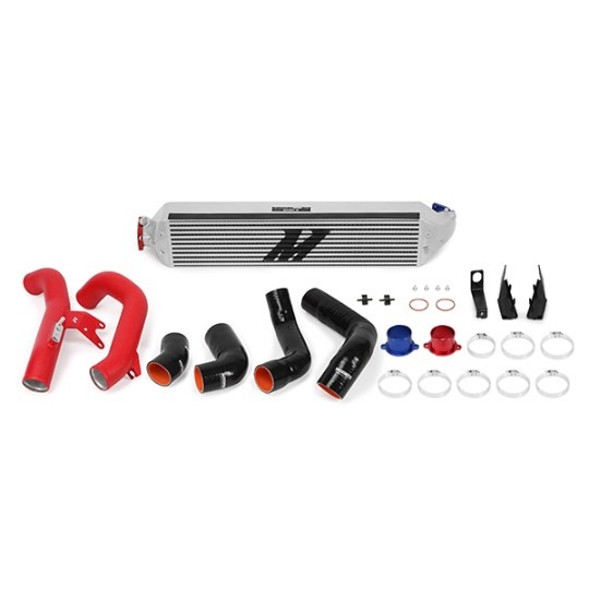 MMINT-CIV-16KSLWRD Honda Civic 1.5T Intercooler Kit 16-21 Silver Med Röda Rör Mishimoto