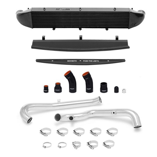 MMINT-FIST-14KPBK Ford Fiesta ST Intercooler Kit 2014-2019 Svart Med Polerade Rör Mishimoto