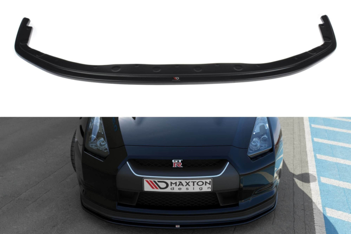 Nissan GT-R 2007-2010 Frontsplitter V.2 Maxton Design  i gruppen Bilmodeller / Nissan / GTR R35 2009+ / Styling hos DDESIGN AB (NI-GTR-3-FD2)