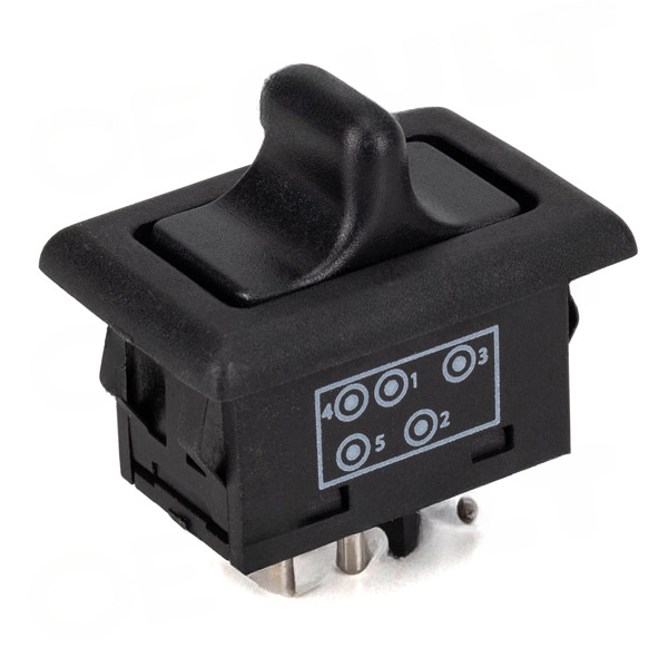 Porsche 911 (964/993) 1989-1998 Strömställare Fönsterregulator Svart 5-Pin Rund Kontakt OE-Cult i gruppen Välj bilmodell / Porsche / 993 / Reservdelar hos DDESIGN Scandinavia AB (OEC-P01794)