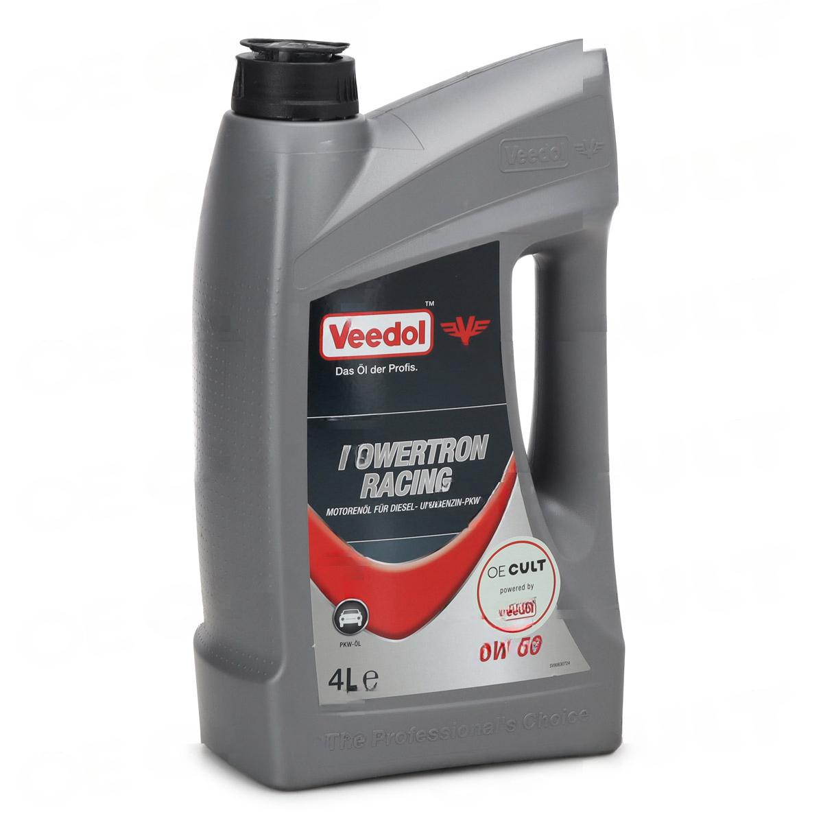 Porsche 911 (996/997) Boxster/Cayman (986/987) Motorolja 5W50 4L Flaska Powertron Racing OE-Cult Veedol i gruppen Välj bilmodell / Porsche / 997 04-12 / Reservdelar hos DDESIGN Scandinavia AB (OEC-P02036)