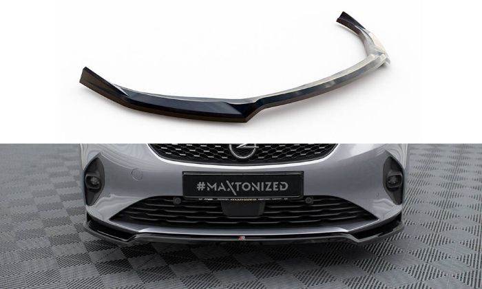 Opel Corsa F (MK6) 2019+ Frontläpp / Frontsplitter V.2 Maxton Design i gruppen Bilmodeller / Opel / Corsa F 2019+ hos DDESIGN AB (OP-CO-F-FD2G)