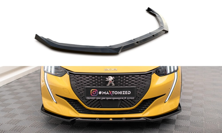 Peugeot 208 GT Mk2 2019+ Frontsplitter V.1 Maxton Design  i gruppen Bilmodeller / Peugeot / 208 hos DDESIGN AB (PE-208-2-GT-FD1)