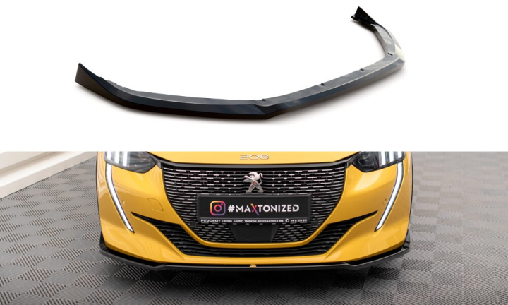 Peugeot 208 GT Mk2 2019+ Frontsplitter V.2 Maxton Design  i gruppen  hos DDESIGN AB (PE-208-2-GT-FD2)