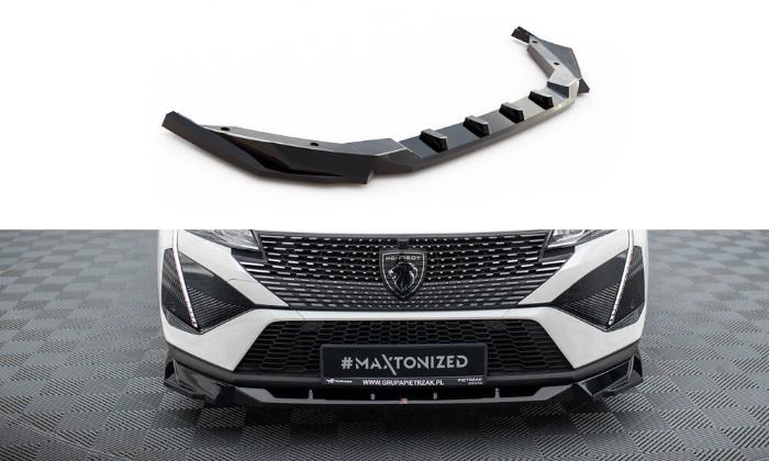 Peugeot 408 Mk1 2022+ Frontsplitter V.1 Maxton Design i gruppen Bilmodeller / Peugeot / 408 hos DDESIGN AB (PE-408-1-FD1G)