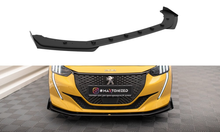 Peugeot 208 GT Mk2 2019+ Street Pro Frontsplitter + Splitters V.1 Maxton Design i gruppen Bilmodeller / Peugeot / 208 hos DDESIGN AB (PE2082GTCNC-FD1-FSF1)