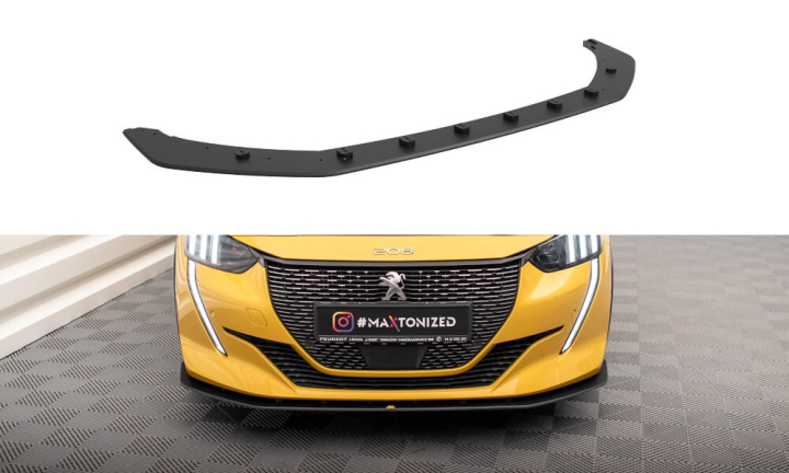 Peugeot 208 GT Mk2 2019+ Street Pro Frontsplitter V.1 Maxton Design i gruppen Bilmodeller / Peugeot / 208 hos DDESIGN AB (PE2082GTCNC-FD1)