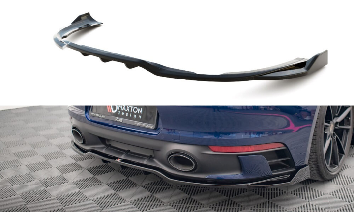 Porsche 911 Carrera Aero / S Aero 992 2019+ Bakre Splitter (Med Splitters) V.2 Maxton Design i gruppen Bilmodeller / Porsche / 992 2018+ hos DDESIGN AB (PO-911-992-CA-AERO-RD2)