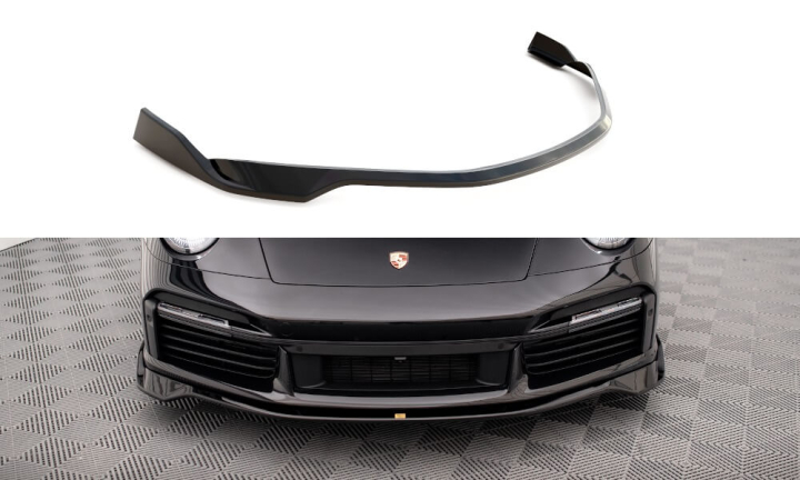 Porsche 911 Turbo S 992 2020+ Frontsplitter V.1 Maxton Design i gruppen Bilmodeller / Porsche / 992 2018+ hos DDESIGN AB (PO-911-992-TURBO-S-FD1)