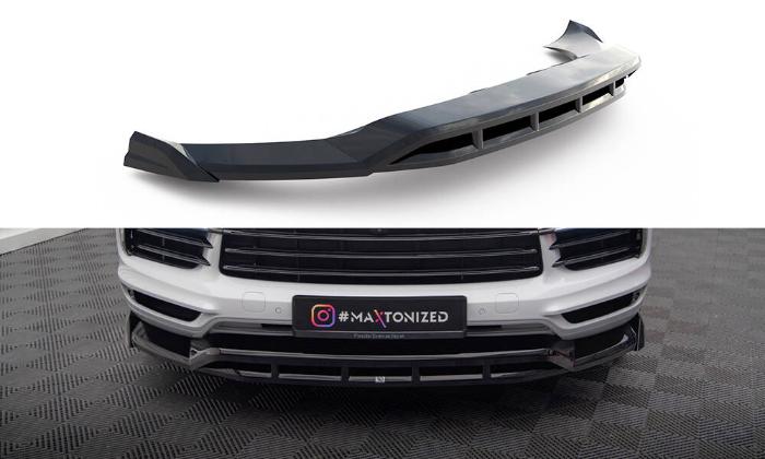 Porsche Cayenne Coupe Mk3 2019-2023 Frontläpp / Frontsplitter Maxton Design i gruppen Bilmodeller / Porsche / Cayenne 10+ / Styling hos DDESIGN AB (PO-CAY-3-C-FD1G-FD1RG)