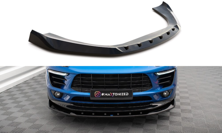 Porsche Macan Mk1 2014-2018 Frontsplitter V.1 Maxton Design i gruppen Bilmodeller / Porsche / Macan 14+ hos DDESIGN AB (PO-MA-1-FD1)