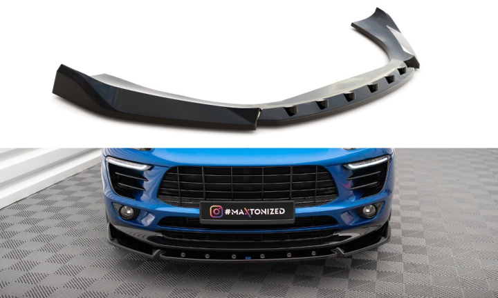 Porsche Macan Mk1 2014-2018 Frontsplitter V.2 Maxton Design i gruppen Bilmodeller / Porsche / Macan 14+ hos DDESIGN AB (PO-MA-1-FD2)