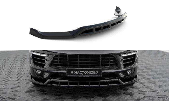 Porsche Macan Mk1 2014-2018 Frontläpp / Frontsplitter V.3 Maxton Design i gruppen Bilmodeller / Porsche / Macan 14+ hos DDESIGN AB (PO-MA-1-FD3G-FD3RG)