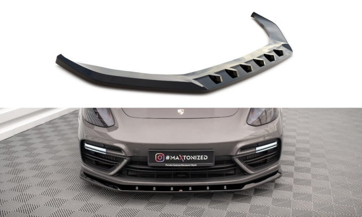 Porsche Panamera Turbo S E-Hybrid 971 2016-2020 Frontsplitter V.1 Maxton Design i gruppen Bilmodeller / Porsche / 971 Panamera 16+ hos DDESIGN AB (PO-PA-971-H-FD1)