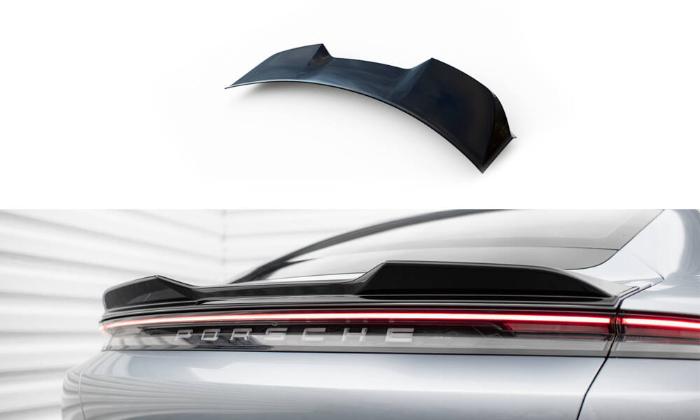 Porsche Taycan Mk1 2019+ Vinge / Vingextension 3D Maxton Design i gruppen Bilmodeller / Porsche / Taycan 19+ hos DDESIGN AB (PO-TAY-1-CAP1G)