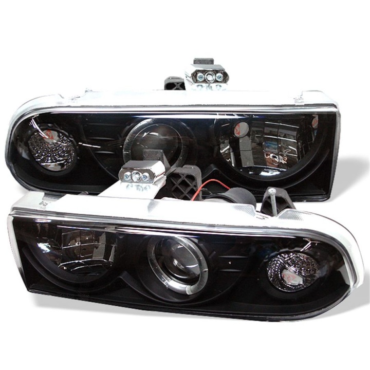 PRO-YD-CS1098-BK Chevy S10 98-04 / Chevy Blazer 98-05 Strålkastare Projektor - LED Halo – Svarta Spyder Auto
