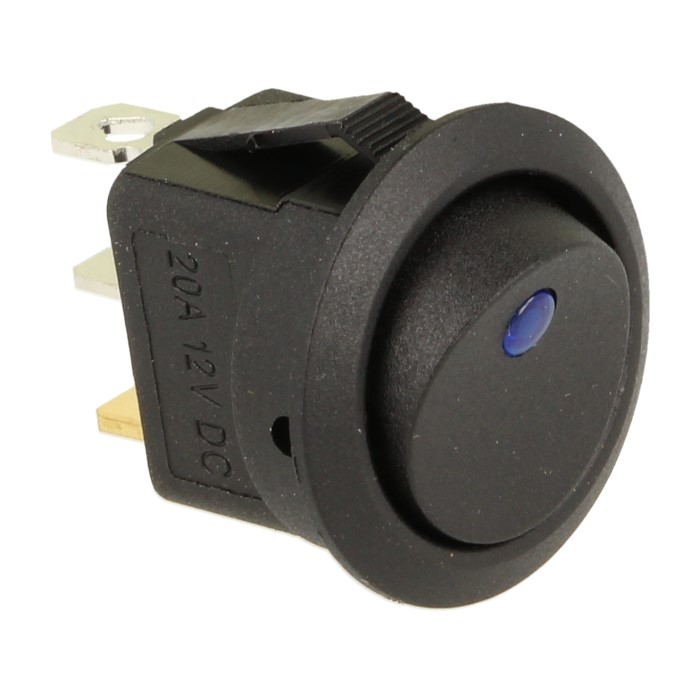 Rocker switch - Blå led QSP Products | DDESIGN