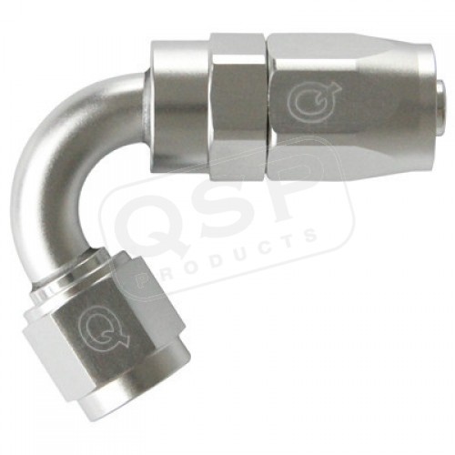 QGZ336-1204 120° AN4 Slangände - Silver QSP