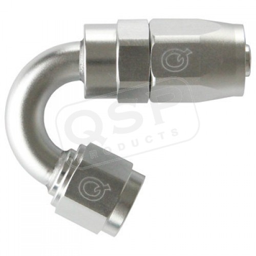 QGZ336-1504 150° AN4 Slangände - Silver QSP