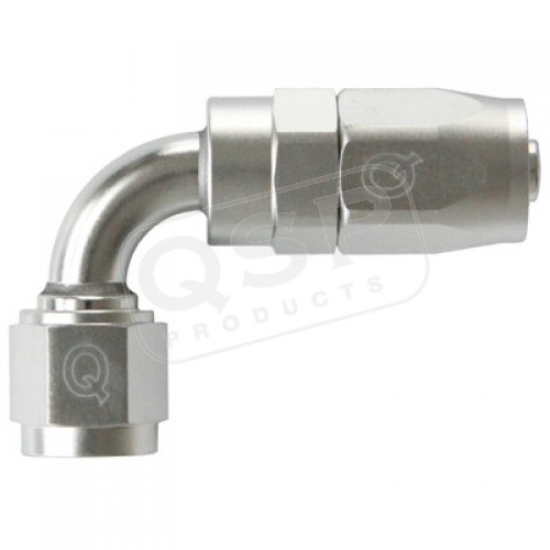 QGZ336-9006 90° AN6 Slangände - Silver QSP