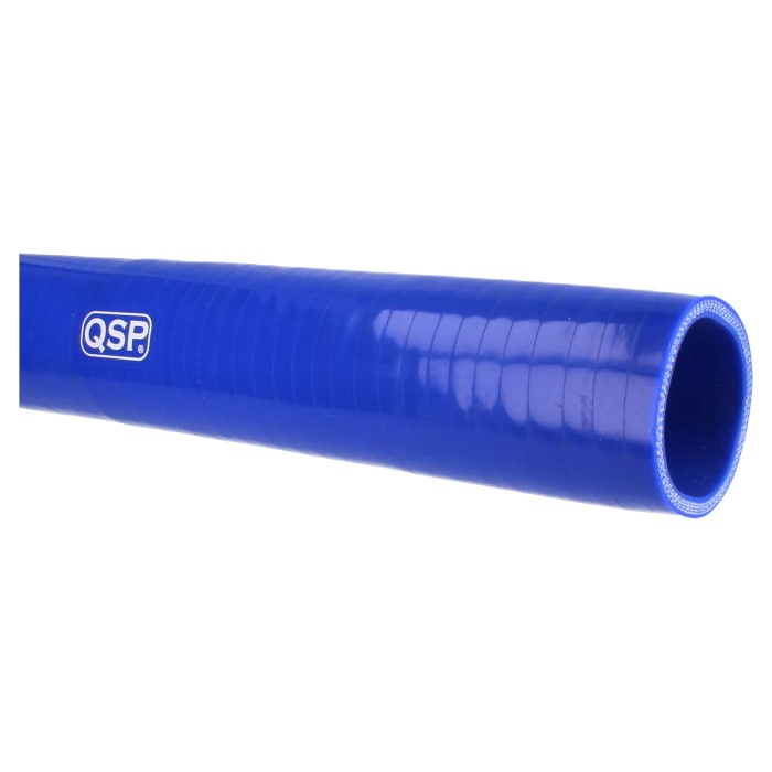Silikonslang - 100 cm Rak - 76mm - Blå QSP Products