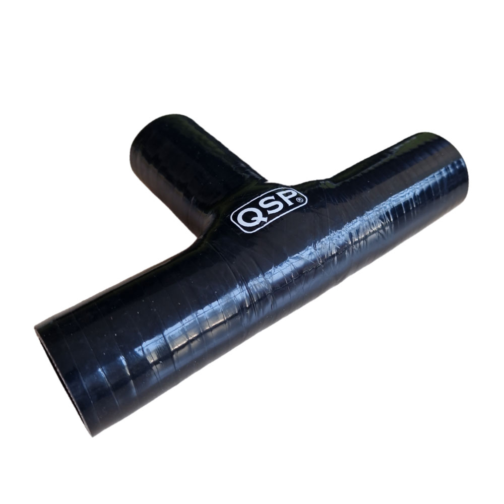 T-Kors Silikon 3x 25mm - Längd 100mm - Svart QSP Products