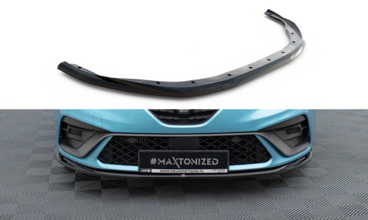 Renault Clio R.S. Line Mk5 2019-2023 Frontläpp / Frontsplitter V.2 Maxton Design i gruppen Bilmodeller / Renault / Clio 5 2019+ hos DDESIGN AB (RE-CL-5-RSLINE-FD2G)