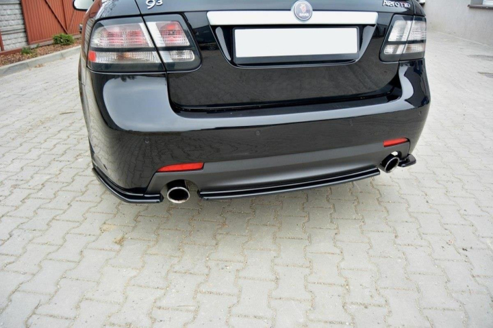 Saab 9-3 Aero 2007-2011 Facelift Bakre Splitter Maxton Design i gruppen Bilmodeller / SAAB / 9-3 02-12 / Styling hos DDESIGN AB (SA-9-3-2FL-AERO-RD1G)