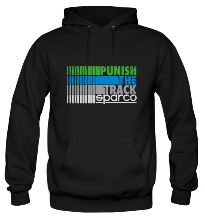 Hoodie Punish Svart Sparco  i gruppen Universala produkter / Lifestyle / Kläder & Accessoarer / Sparco Kläder & Reklamprylar hos DDESIGN Scandinavia AB (SCO01270)