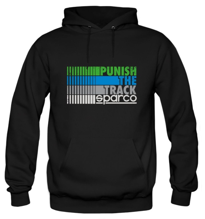 Hoodie Punish Svart Sparco  i gruppen Universalt / Lifestyle / Kläder & Accessoarer / Sparco Kläder & Reklamprylar hos DDESIGN AB (SCO01270)