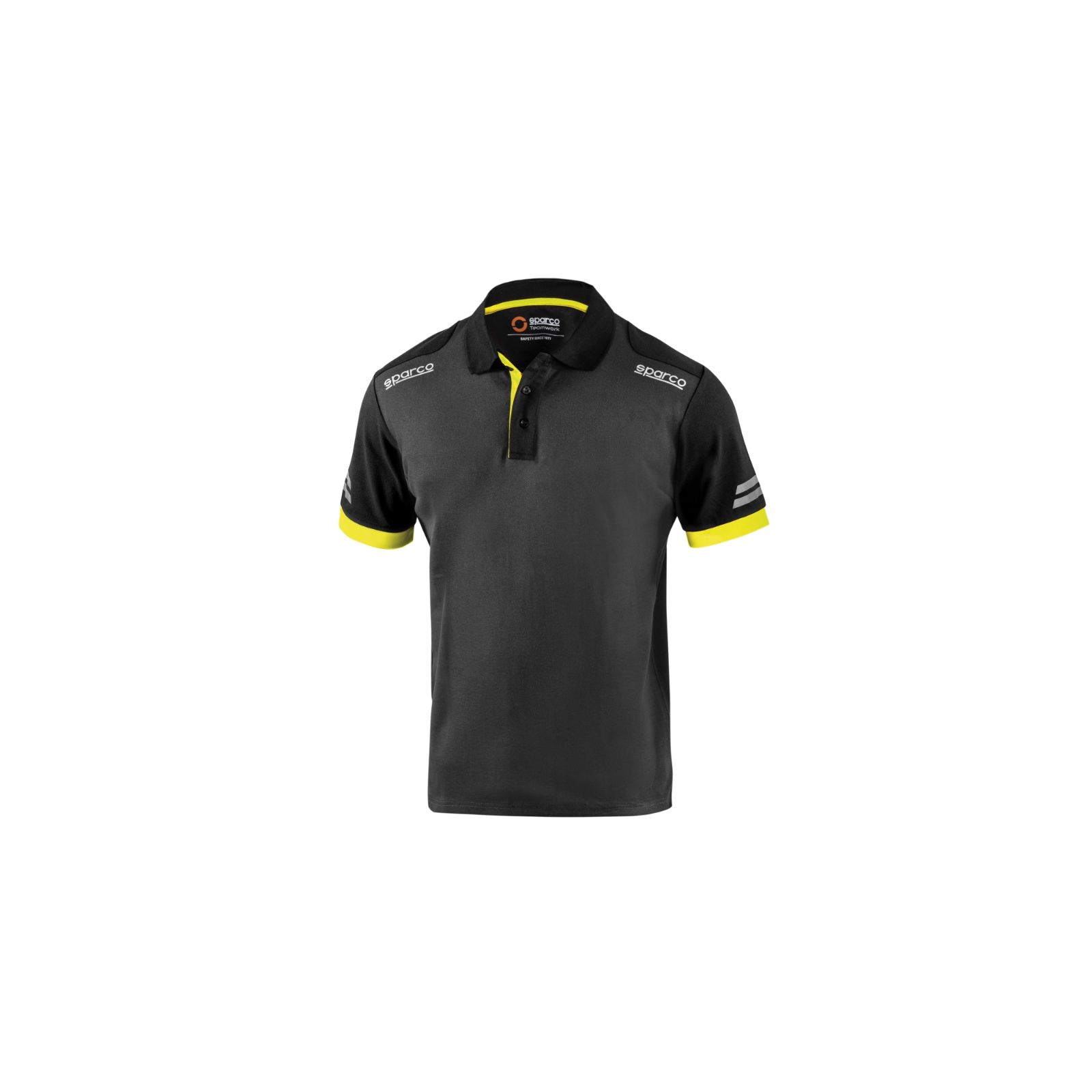 Tech Polotröja Storlek: S, Färg: Grå/Gul Sparco
