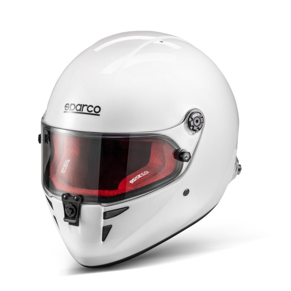 Stealth RF Racinghjälm Storlek: 2XL, Färg: Vit/Röd Sparco