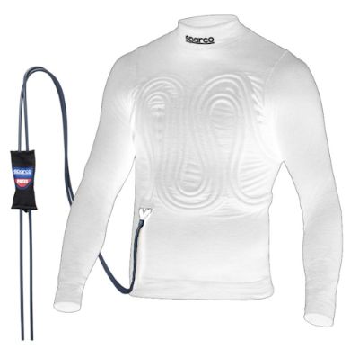 FIA/SFI Kylande Underställströja Storlek: XS, Färg: Vit Sparco