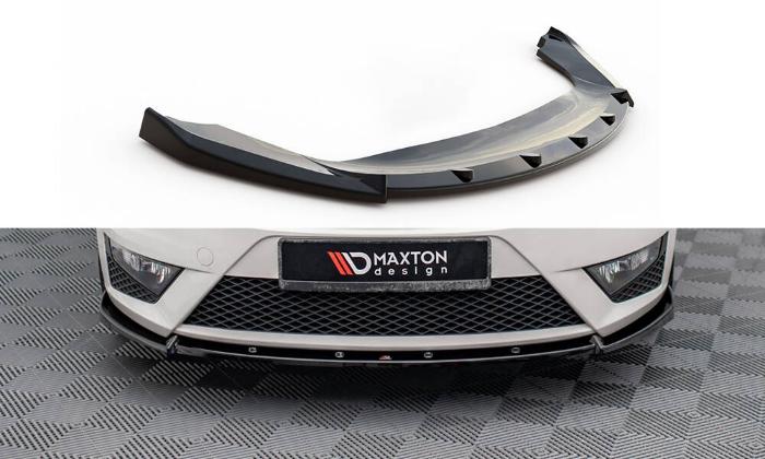 Seat Ibiza FR SC Mk4 Facelift 2012-2017 Frontsplitter V.2 Maxton Design i gruppen Bilmodeller / Seat / Ibiza Mk4 (6J) 08-17 / Styling hos DDESIGN AB (SE-IB-4F-FR-SC-FD2G)