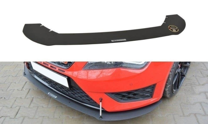 SE-LE-3-FR-CNC-FD1A Seat Leon Cupra / FR MK3 2012-2016 Racing Frontsplitter V.1 Maxton Design