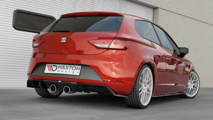 Seat Leon Cupra MK3 Facelift Hatchback 2017-2020 Diffuser V.2 Maxton Design i gruppen Bilmodeller / Seat / Leon Mk3 12-20 / Styling hos DDESIGN AB (SE-LE-3F-CU-RS2G)