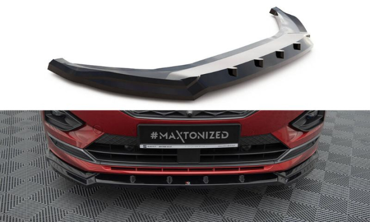 Seat Tarraco FR Mk1 2018+ Frontläpp / Frontsplitter V.2 Maxton Design i gruppen Bilmodeller / Seat / Tarraco MK1 2018+ hos DDESIGN AB (SE-TA-1-FR-FD2G)