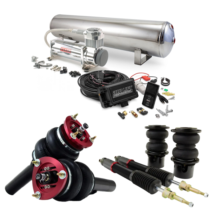 15-24 VW GOLF MK7/MK8 / 15-20 AUDI A3/S3/RS3 Komplett Luftfjädring Inkl. Air Lift 3P Styrsystem Air Lift Performance i gruppen Välj bilmodell / VW / Golf 7 R 12-19 / Chassi / Luftfjädring hos DDESIGN Scandinavia AB (SET-alf78522)
