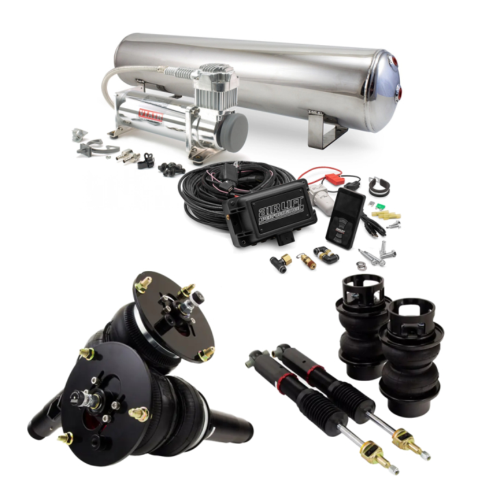 BMW 2- 3- & 4-serie F2X/F3X Komplett Luftfjädring Inkl. Air Lift 3P Styrsystem Air Lift Performance i gruppen Välj bilmodell / BMW / 1-serie 2-serie (F20-F23) 2011-2019 / Chassi / Fjädring hos DDESIGN Scandinavia AB (SET-alf78555)